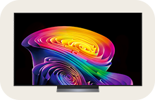 This is the front view of the LG OLED C6 TV.